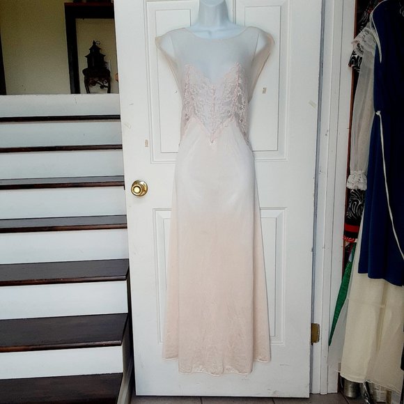 Other - gown sheer blush vinatge 60 /70"s